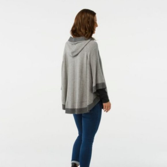Smartwool Ripple Creek Hooded Sweater Cape Poncho - Picture 7 of 7